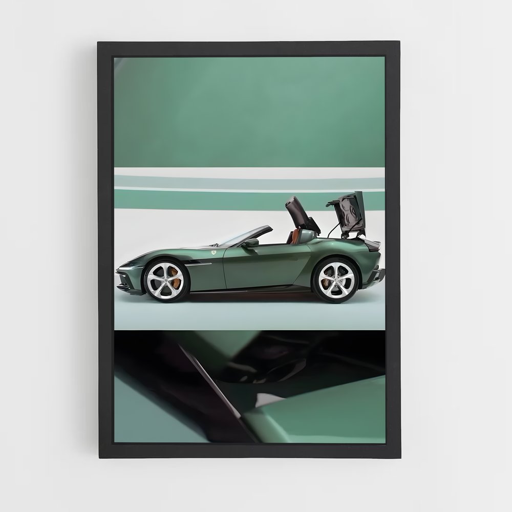 Poster Green Speedster – affiche Ferrari (vue 2)